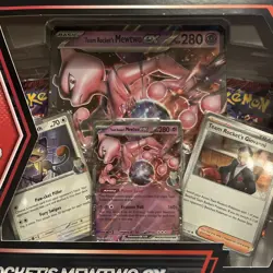Team rocket’s Mewtwo ex box Pokemon Card Sealed - Image 2