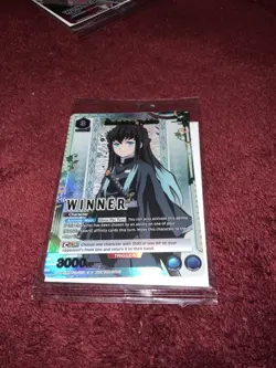 Union Arena Muichiro Tokito WINNER Promo Card KMY-3-037 Demon Slayer - Image 1