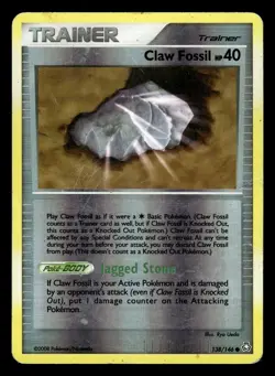 Claw Fossil 138/146 Reverse Holo Legends Awakened Pokemon Card - Image 1