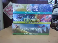 MTG EDGE ETERNITIES + BLOOMBURROW + LORWYN ECLIPSED PLAY BOOSTER BOXES - Image 1