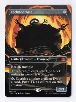 Technodrome (Borderless) 0222 (M) MTG Teenage Mutant Ninja Turtles (TMT) - Image 1
