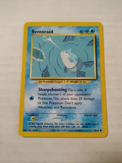 Remoraid 50/64 Neo Revelation Common Vintage Pokemon Card TCG English - Image 1
