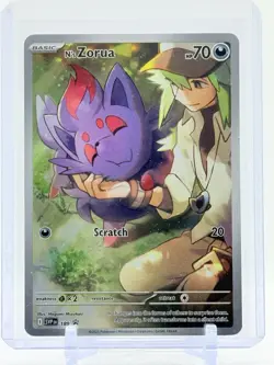 2025 Pokemon N'S ZORUA #189 SV: JTG ETB Black Star Promo - Never Played 🔥 - Image 1