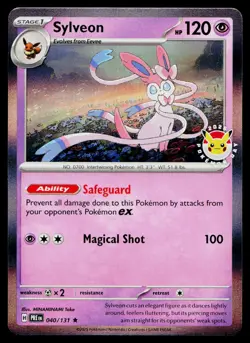 Sylveon 040/131 Pokemon Day Stamp Promo Pokemon Near Mint - Image 1