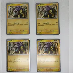 Pokemon TCG Raikou -048/132 (Cosmos Holo) Me01: Mega Evolution Holo Playset of 4 - Image 2