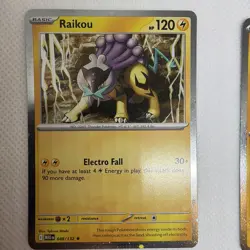 Pokemon TCG Raikou -048/132 (Cosmos Holo) Me01: Mega Evolution Holo Playset of 4 - Image 5