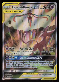 Espeon & Deoxys GX SM240 Promo SM Black Star Promos Pokemon - Image 1