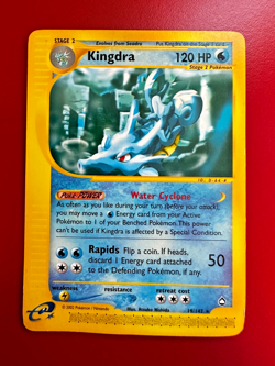 Kingdra Rare 19/147 Non-Holo Aquapolis Pokemon MP - Image 1