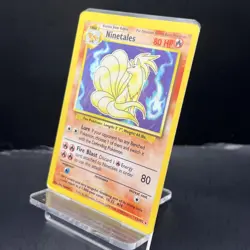 Pokemon TCG Ninetales 12/102 Base Set Holo Rare MP-HP Condition - Image 3