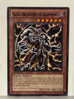 Skull Archfiend of Lightning Black Rare BP01-EN006 1st Ed Yugioh NM - Image 1