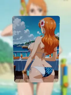 Nami One Piece Anime Waifu Sexy Goddess Doujin Hentai Lewd Card - Image 1