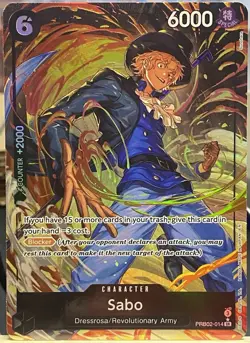 One Piece TCG - Sabo PRB02-014 (Alt Art) - Premium Booster Best Vol. 2 - NM/M - Image 1