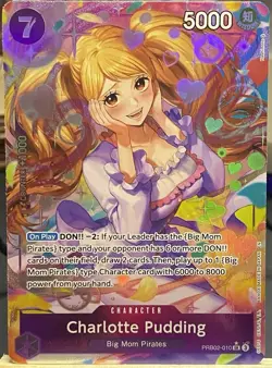 One Piece - Charlotte Pudding - PRB02-010 (Alt Art) - Best Premium Booster NM/M - Image 1