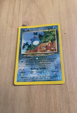 Marill 11/18 Reverse HOLO DOUBLE SWIRL Southern Islands 2001 Pokemon Card - Image 3