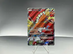 Pokemon TCG Burning Shadows Ho-Oh GX Full Art Holo Ultra Rare Card 131/147 MP - Image 1