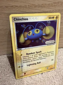Chinchou 50/92 Stamped Reverse Holo EX Legend Maker Pokemon Card NM/LP - Image 1
