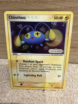 Chinchou 50/92 Stamped Reverse Holo EX Legend Maker Pokemon Card NM/LP - Image 2