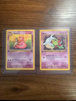 Pokemon All 1st Edition 2 Card Lot- Slowbro and Natu - Image 1