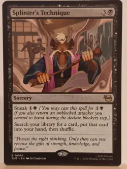 Magic the Gathering MTG - Turtles TMNT Splinter's Technique RARE #80 - Image 1