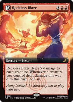 Reckless Blaze (REGULAR) x1 - MTG Avatar: The Last Airbender Eternal TLE #197 - Image 1