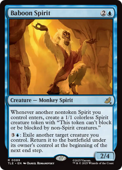 Baboon Spirit (FOIL) x1 - MTG Avatar: The Last Airbender Eternal TLE #89 - Image 1