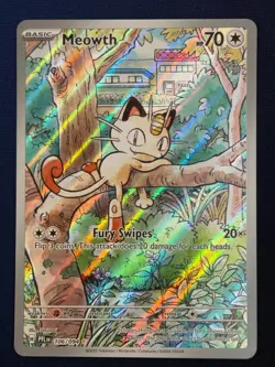 Pokemon Phantasmal Flames Meowth 106/094 IR NM - Image 1