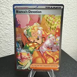 Pokemon TCG Temporal Forces Bianca's Devotion Full Art Trainer Mint SIR 209/162 - Image 1