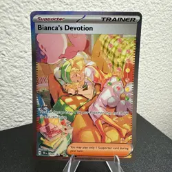 Pokemon TCG Temporal Forces Bianca's Devotion Full Art Trainer Mint SIR 209/162 - Image 3
