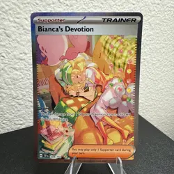 Pokemon TCG Temporal Forces Bianca's Devotion Full Art Trainer Mint SIR 209/162 - Image 4