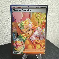 Pokemon TCG Temporal Forces Bianca's Devotion Full Art Trainer Mint SIR 209/162 - Image 5