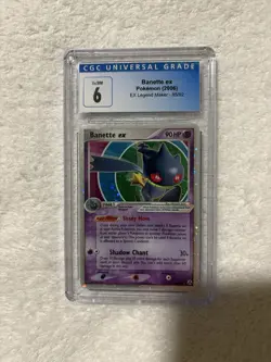 POP 4 Banette ex 85/92 EX Legend Maker Pokemon 2006 CGC 6 - Image 1