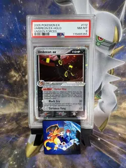 Pokemon TCG EX Unseen Forces Umbreon EX 112/115 Holo PSA 8 - Image 1