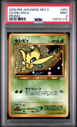 2000 POKEMON JPN NEO 3 PROMO PROMO #251 CELEBI-HOLO PSA 9 - Image 1