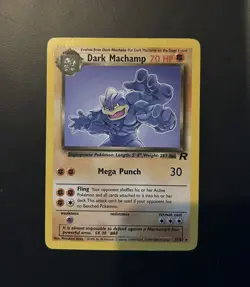 Pokemon Card TCG - Team Rocket - Dark Machamp - 27/82 - LP - Image 1