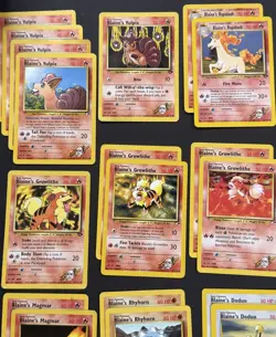 Pokemon TCG Blaine’s Gym Challenge 31 Mixed Cards - Image 3