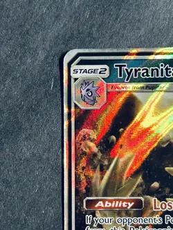 Tyranitar GX 121/214 Sm-Lost Thunder Ultra Rare Holo Pokemon Card NM - Image 4