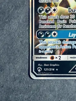 Tyranitar GX 121/214 Sm-Lost Thunder Ultra Rare Holo Pokemon Card NM - Image 5