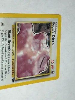 Pokemon TCG Koga's Ditto Gym Challenge Card 10/132 Unlimited - Image 3