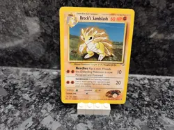 Pokemon Gym Heroes 23/132 Brock's Sandslash Trading Card - Image 1