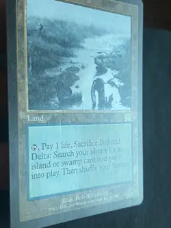 Magic the Gathering MTG Polluted Delta Onslaught Card w Slight Indent - Image 3