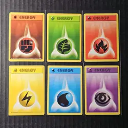 Lot of 6 Shadowless Base Set Pokemon Energy Cards, #97 through #102 (3/9) - Image 1