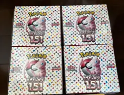 Pokemon Cards Scarlet & Violet Pokemon Card 151 Booster Box sv2a Sealed 4box - Image 1