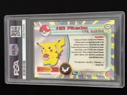 1999 topps pokemon tv pikachu psa 6 card - Image 2