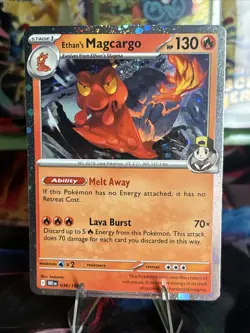 Pokemon Destined Rivals - 036/182 Ethan's Magcargo Cosmos Holo EXCLUSIVE - Image 1