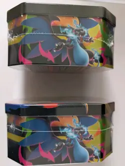 Pokemon TCG Mega Charizard ex Tin Set of 2 Tins Brand New Sealed - Image 2