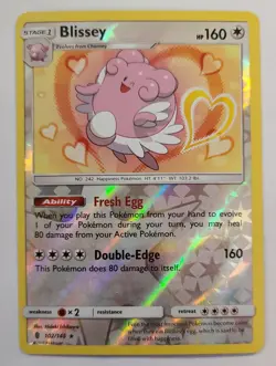 Pokemon BLISSEY 102/145 Reverse Holo Rare Guardians Rising - Light Play 🍒 - Image 2