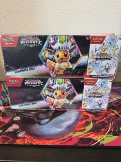 Pokemon Prismatic Evolutions Sams Club Surprise Box Booster Bundle x2 - Image 1