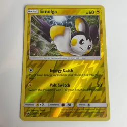Emolga 035/111 Crimson Invasion Reverse Holo Uncommon Pokemon Light Play+ - Image 3
