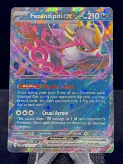 Pokemon-Mega Evolution: Ascended Heroes-Fezandipiti ex-142/217-Double Rare-M/NM - Image 4