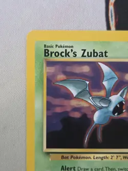 Pokemon TCG 2000 Brock's Zubat 24/132 Gym Heroes Non Holo Rare Vintage - Image 3